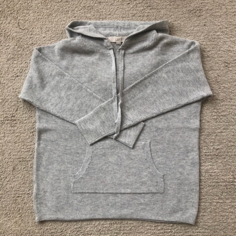 LOFT- Sweater with hoodie.
